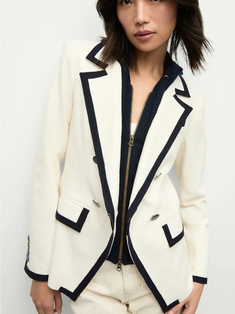 Veronica Beard Edison Dickey jacket Dove color - Picture 2 of 7